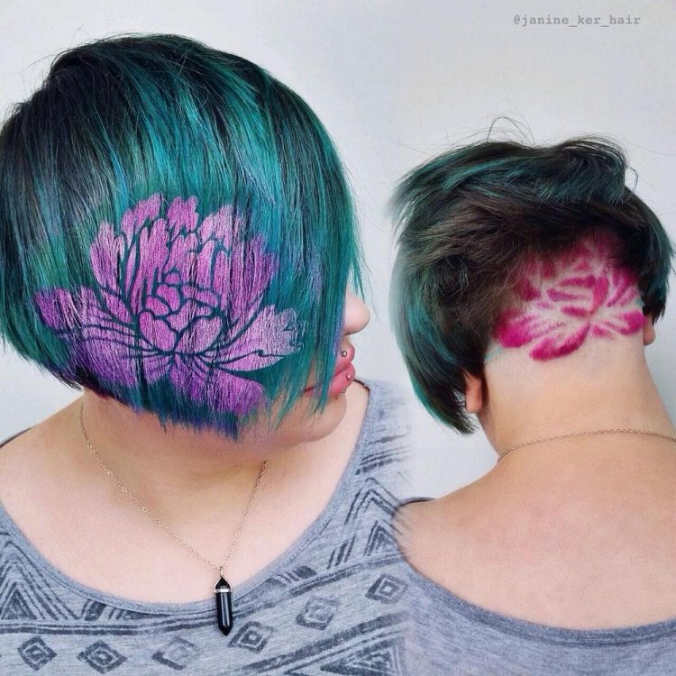 Новый модный тренд Instagram: #hairstencil Новый модный тренд Instagram: #hairstencil