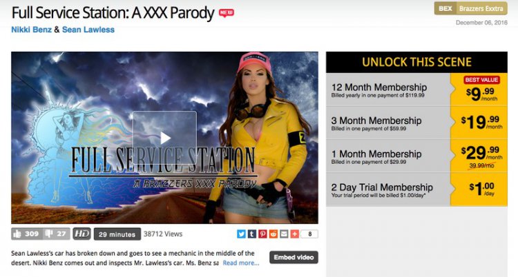 Brazzers выпустила порнопародию на новую Final Fantasy Brazzers выпустила порнопародию на новую Final Fantasy